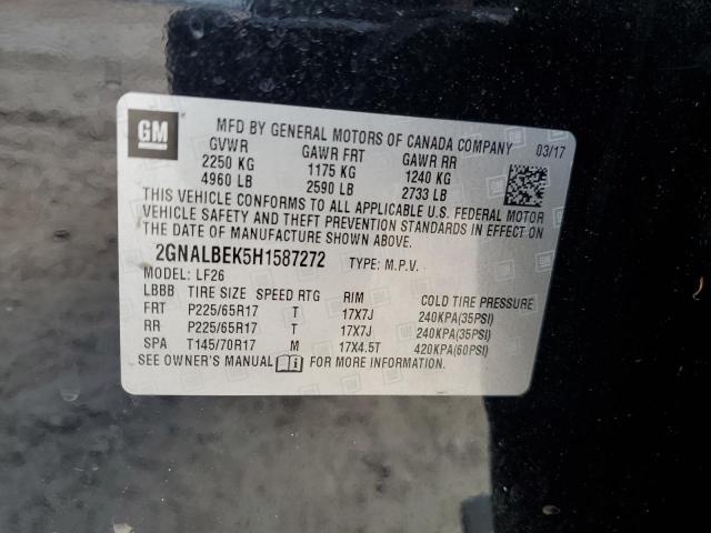 Photo 12 VIN: 2GNALBEK5H1587272 - CHEVROLET EQUINOX LS 