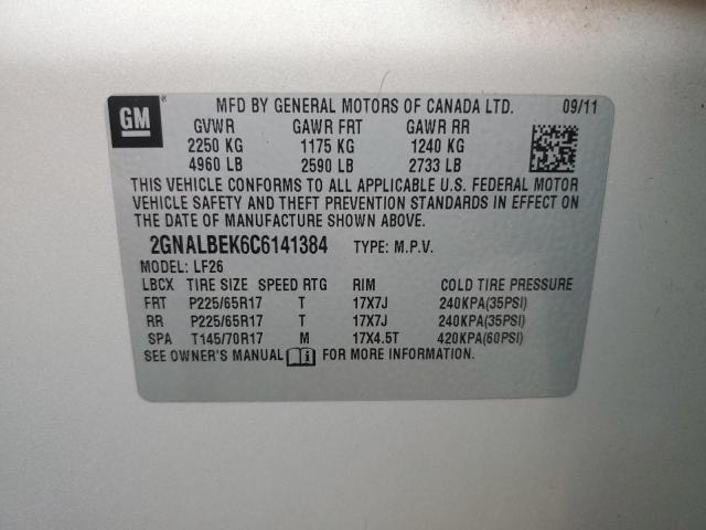 Photo 13 VIN: 2GNALBEK6C6141384 - CHEVROLET EQUINOX LS 