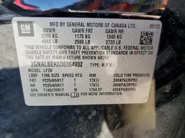 Photo 11 VIN: 2GNALBEK6D6364932 - CHEVROLET EQUINOX LS 