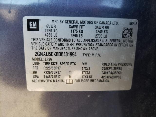 Photo 9 VIN: 2GNALBEK6D6401994 - CHEVROLET EQUINOX LS 