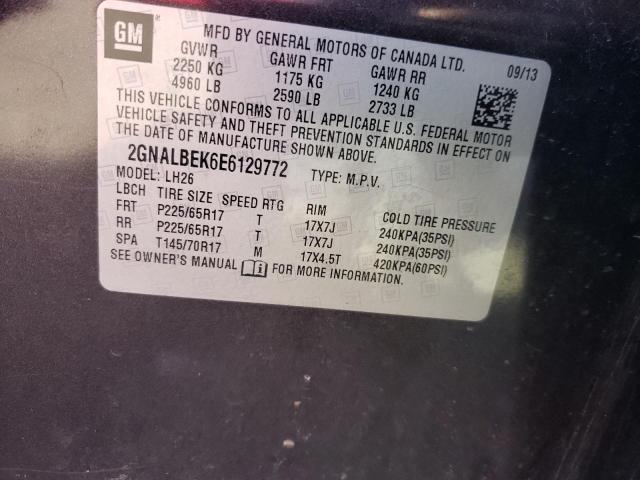 Photo 11 VIN: 2GNALBEK6E6129772 - CHEVROLET EQUINOX LT 