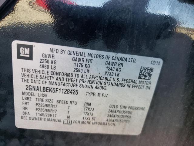 Photo 9 VIN: 2GNALBEK6F1128426 - CHEVROLET EQUINOX 