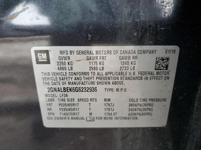 Photo 12 VIN: 2GNALBEK6G6232936 - CHEVROLET EQUINOX 