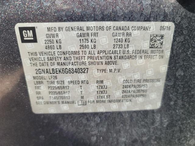 Photo 9 VIN: 2GNALBEK6G6340327 - CHEVROLET EQUINOX LS 