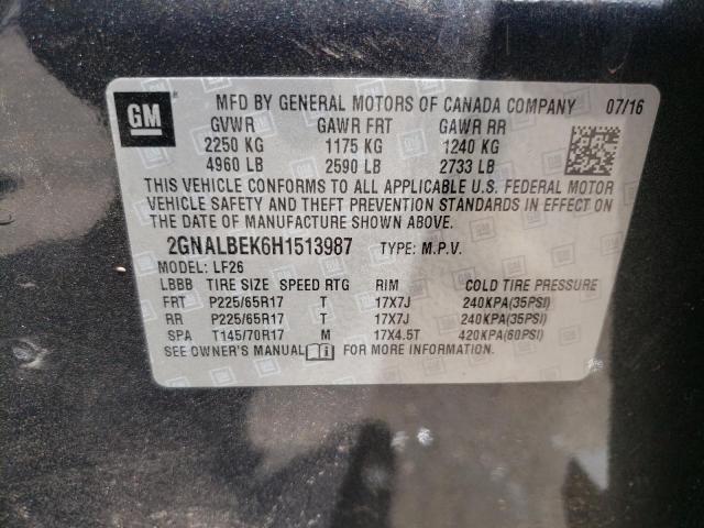 Photo 9 VIN: 2GNALBEK6H1513987 - CHEVROLET EQUINOX LS 