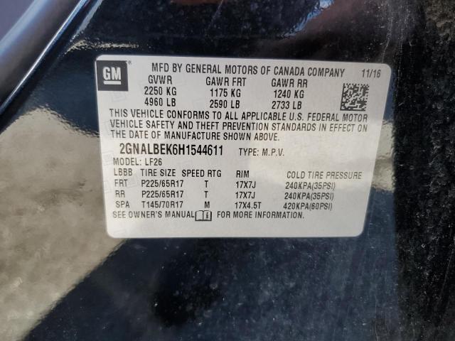 Photo 9 VIN: 2GNALBEK6H1544611 - CHEVROLET EQUINOX LS 