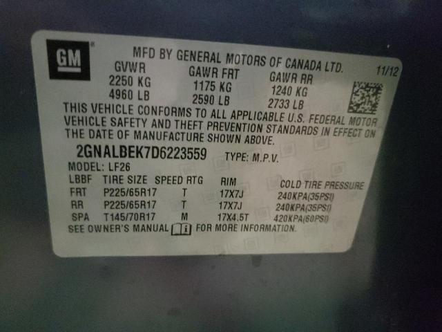 Photo 9 VIN: 2GNALBEK7D6223559 - CHEVROLET EQUINOX LS 