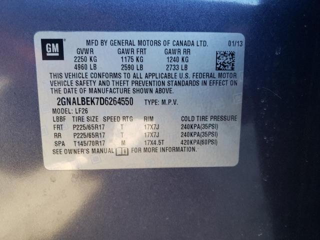 Photo 11 VIN: 2GNALBEK7D6264550 - CHEVROLET EQUINOX LS 