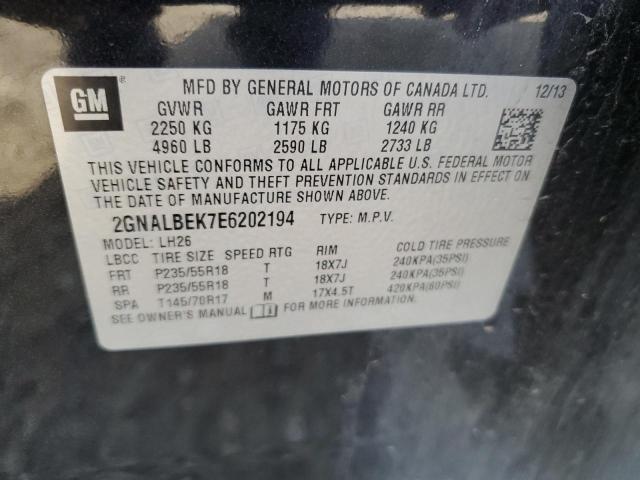 Photo 12 VIN: 2GNALBEK7E6202194 - CHEVROLET EQUINOX LT 