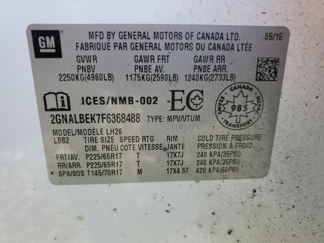 Photo 13 VIN: 2GNALBEK7F6368488 - CHEVROLET EQUINOX 