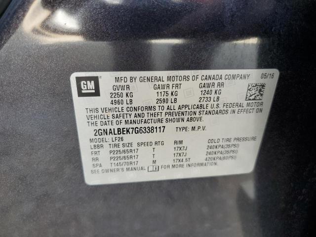 Photo 11 VIN: 2GNALBEK7G6338117 - CHEVROLET EQUINOX LS 