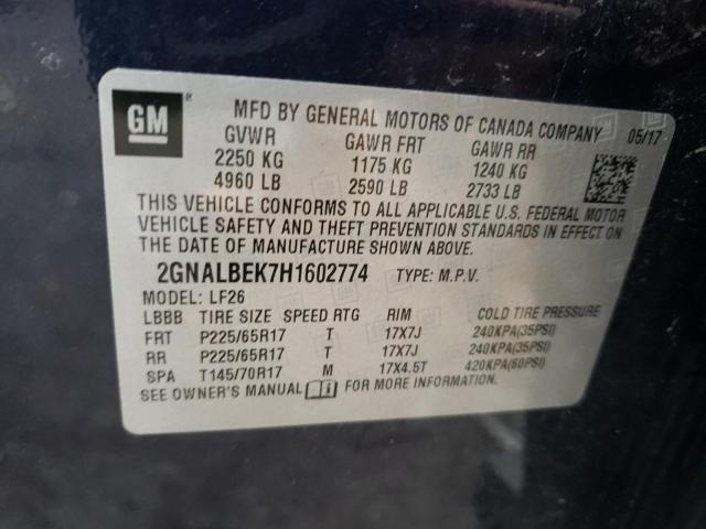 Photo 12 VIN: 2GNALBEK7H1602774 - CHEVROLET EQUINOX 