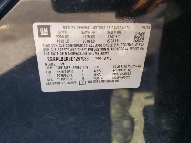 Photo 11 VIN: 2GNALBEK8D1267938 - CHEVROLET EQUINOX LS 