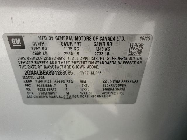 Photo 12 VIN: 2GNALBEK8D1268085 - CHEVROLET EQUINOX 