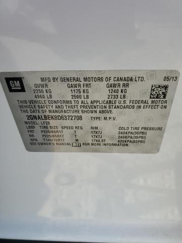 Photo 12 VIN: 2GNALBEK8D6372708 - CHEVROLET EQUINOX 