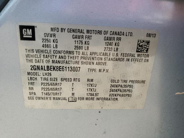 Photo 11 VIN: 2GNALBEK8E6113007 - CHEVROLET EQUINOX LT 