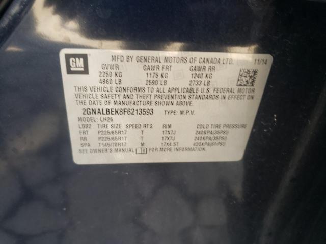 Photo 12 VIN: 2GNALBEK8F6213593 - CHEVROLET EQUINOX LT 