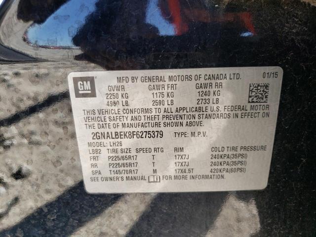 Photo 12 VIN: 2GNALBEK8F6275379 - CHEVROLET EQUINOX 