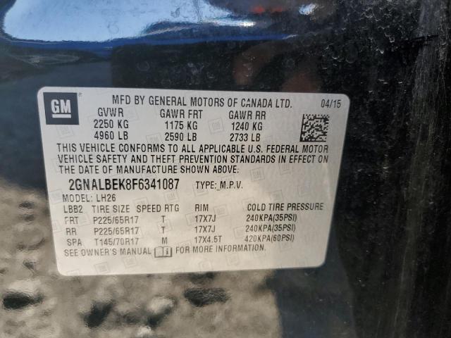 Photo 12 VIN: 2GNALBEK8F6341087 - CHEVROLET EQUINOX 