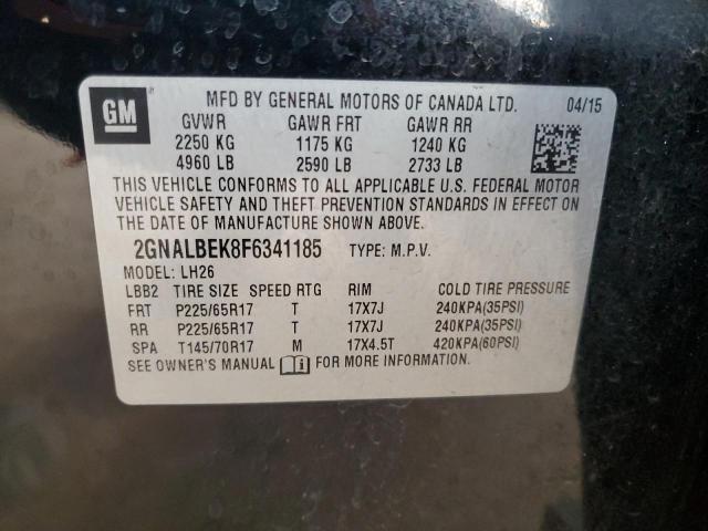 Photo 11 VIN: 2GNALBEK8F6341185 - CHEVROLET EQUINOX 