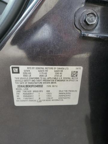 Photo 12 VIN: 2GNALBEK8F6348802 - CHEVROLET EQUINOX LT 