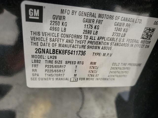 Photo 12 VIN: 2GNALBEK8F6411736 - CHEVROLET EQUINOX 