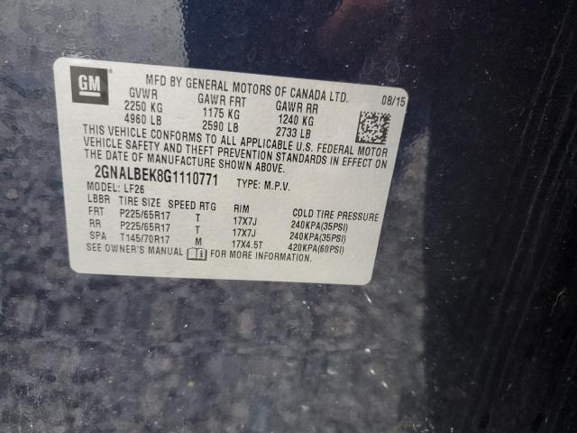 Photo 12 VIN: 2GNALBEK8G1110771 - CHEVROLET EQUINOX 