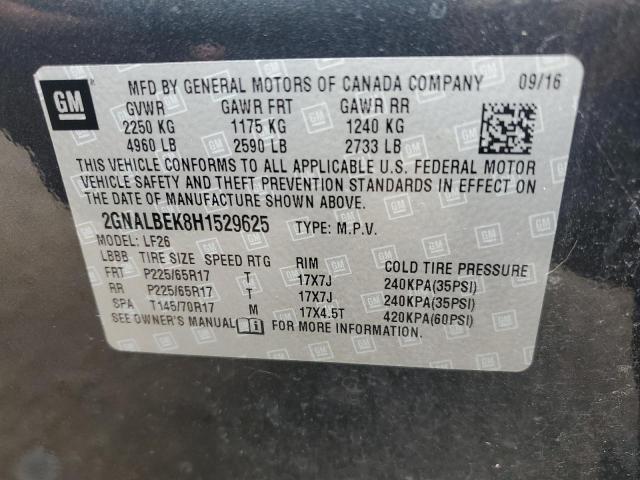 Photo 12 VIN: 2GNALBEK8H1529625 - CHEVROLET EQUINOX LS 