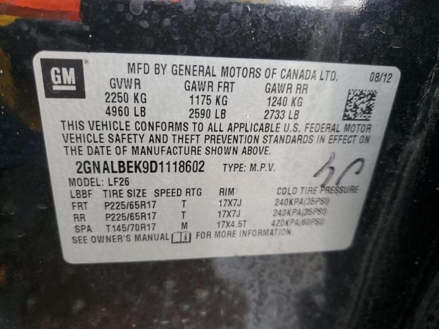 Photo 12 VIN: 2GNALBEK9D1118602 - CHEVROLET EQUINOX 