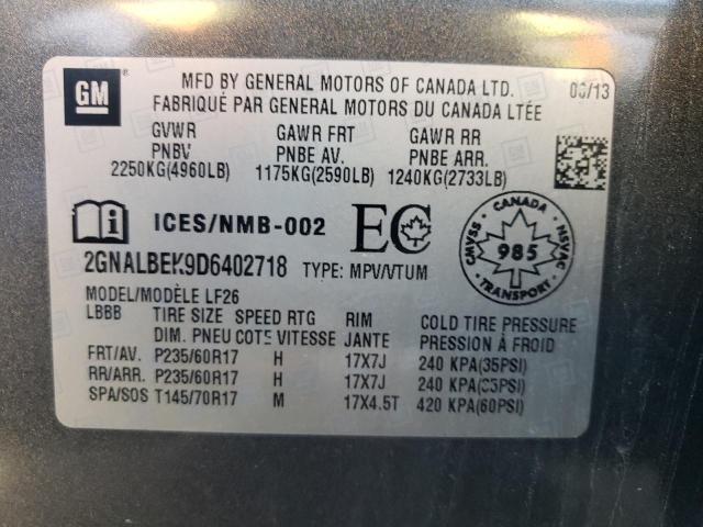 Photo 9 VIN: 2GNALBEK9D6402718 - CHEVROLET EQUINOX LS 