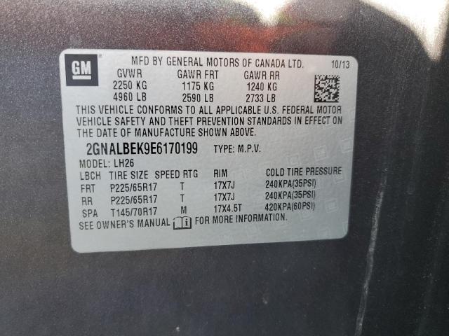 Photo 12 VIN: 2GNALBEK9E6170199 - CHEVROLET EQUINOX LT 