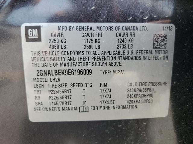 Photo 13 VIN: 2GNALBEK9E6196009 - CHEVROLET EQUINOX LT 