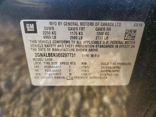 Photo 12 VIN: 2GNALBEK9E6297731 - CHEVROLET EQUINOX LT 