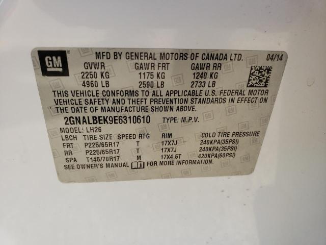 Photo 12 VIN: 2GNALBEK9E6310610 - CHEVROLET EQUINOX 