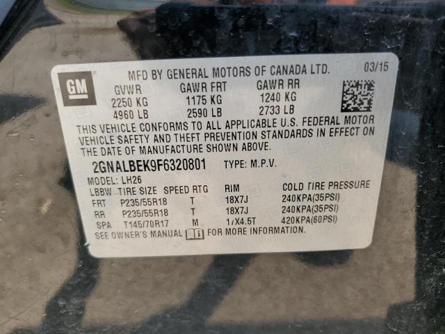 Photo 13 VIN: 2GNALBEK9F6320801 - CHEVROLET EQUINOX LT 