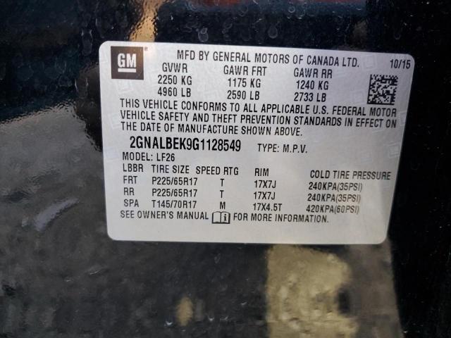 Photo 9 VIN: 2GNALBEK9G1128549 - CHEVROLET EQUINOX LS 