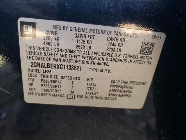 Photo 11 VIN: 2GNALBEKXC1133821 - CHEVROLET EQUINOX 