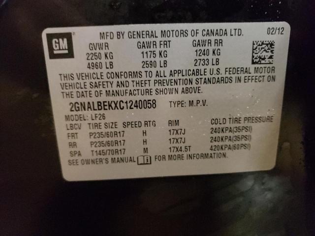 Photo 13 VIN: 2GNALBEKXC1240058 - CHEVROLET EQUINOX LS 