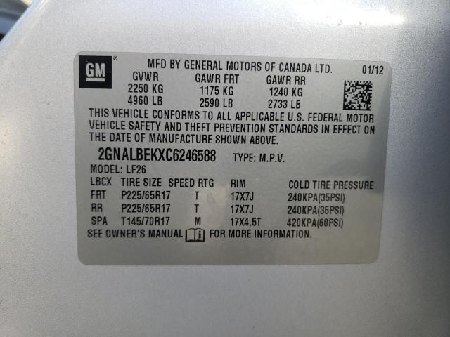 Photo 12 VIN: 2GNALBEKXC6246588 - CHEVROLET EQUINOX 