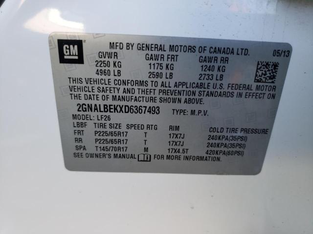 Photo 13 VIN: 2GNALBEKXD6367493 - CHEVROLET EQUINOX LS 