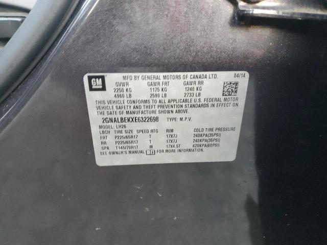 Photo 11 VIN: 2GNALBEKXE6322698 - CHEVROLET EQUINOX LT 