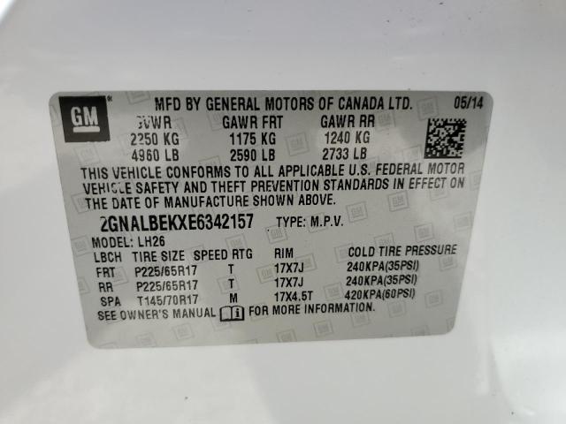 Photo 13 VIN: 2GNALBEKXE6342157 - CHEVROLET EQUINOX 