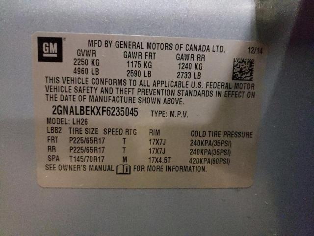 Photo 11 VIN: 2GNALBEKXF6235045 - CHEVROLET EQUINOX 