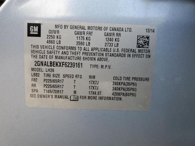 Photo 12 VIN: 2GNALBEKXF6239161 - CHEVROLET EQUINOX 