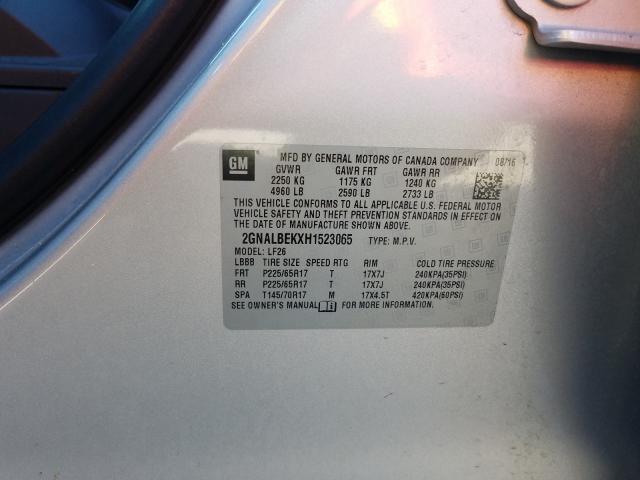 Photo 9 VIN: 2GNALBEKXH1523065 - CHEVROLET EQUINOX LS 