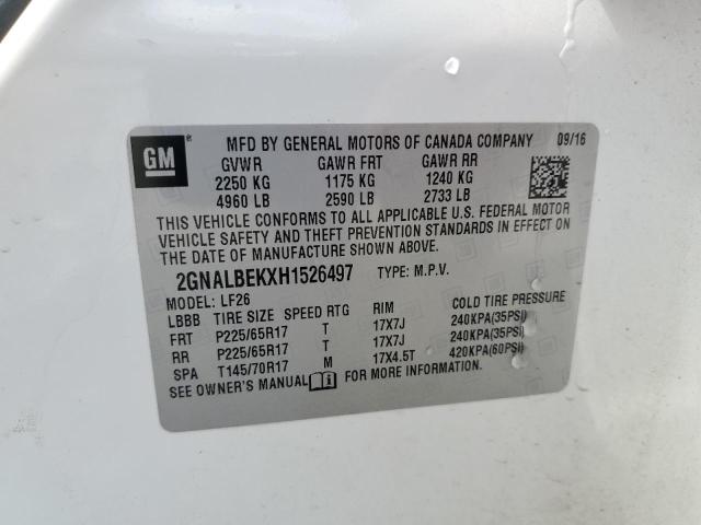 Photo 12 VIN: 2GNALBEKXH1526497 - CHEVROLET EQUINOX 