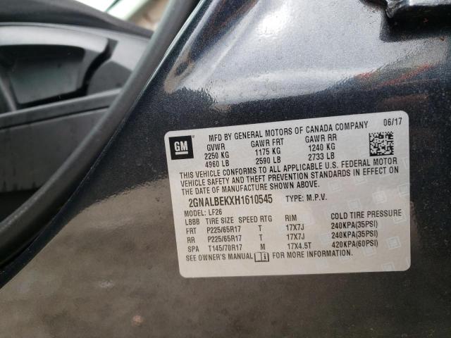 Photo 12 VIN: 2GNALBEKXH1610545 - CHEVROLET EQUINOX LS 