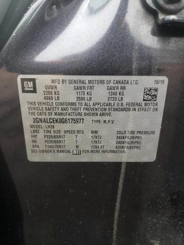 Photo 12 VIN: 2GNALCEK0G6175977 - CHEVROLET EQUINOX LT 