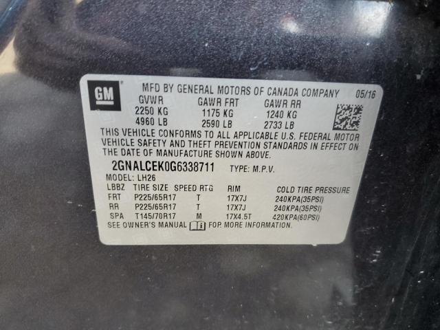 Photo 12 VIN: 2GNALCEK0G6338711 - CHEVROLET EQUINOX 