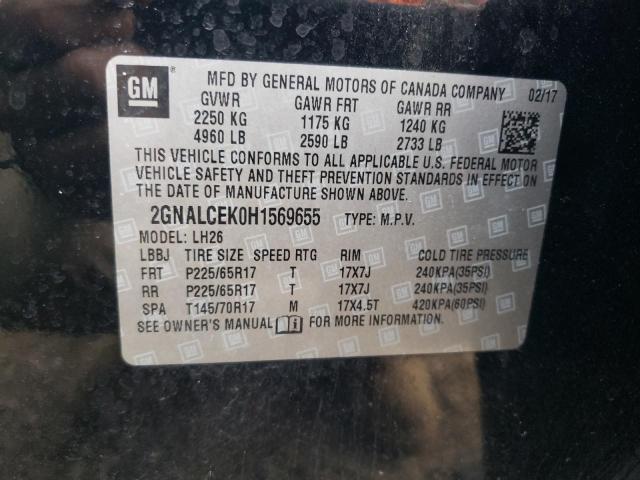 Photo 11 VIN: 2GNALCEK0H1569655 - CHEVROLET EQUINOX LT 